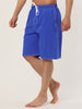 Summer Solid Drawstring Elastic Waist Beach Shorts