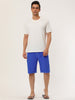 Summer Solid Drawstring Elastic Waist Beach Shorts