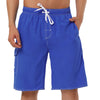 Summer Solid Drawstring Elastic Waist Beach Shorts