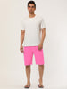 Summer Solid Drawstring Elastic Waist Beach Shorts