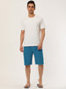 Summer Solid Drawstring Elastic Waist Beach Shorts