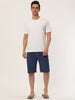 Summer Solid Drawstring Elastic Waist Beach Shorts