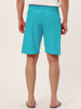 Solid Elastic Waist Drawstring Beach Board Shorts