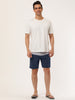 Chic Color Block Drawstring Stripe Swim Board Shorts