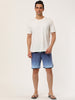 Chic Color Block Drawstring Stripe Swim Board Shorts