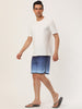 Chic Color Block Drawstring Stripe Swim Board Shorts
