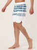 Striped Color Block Drawstring Board Beach Shorts
