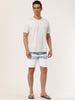 Striped Color Block Drawstring Board Beach Shorts