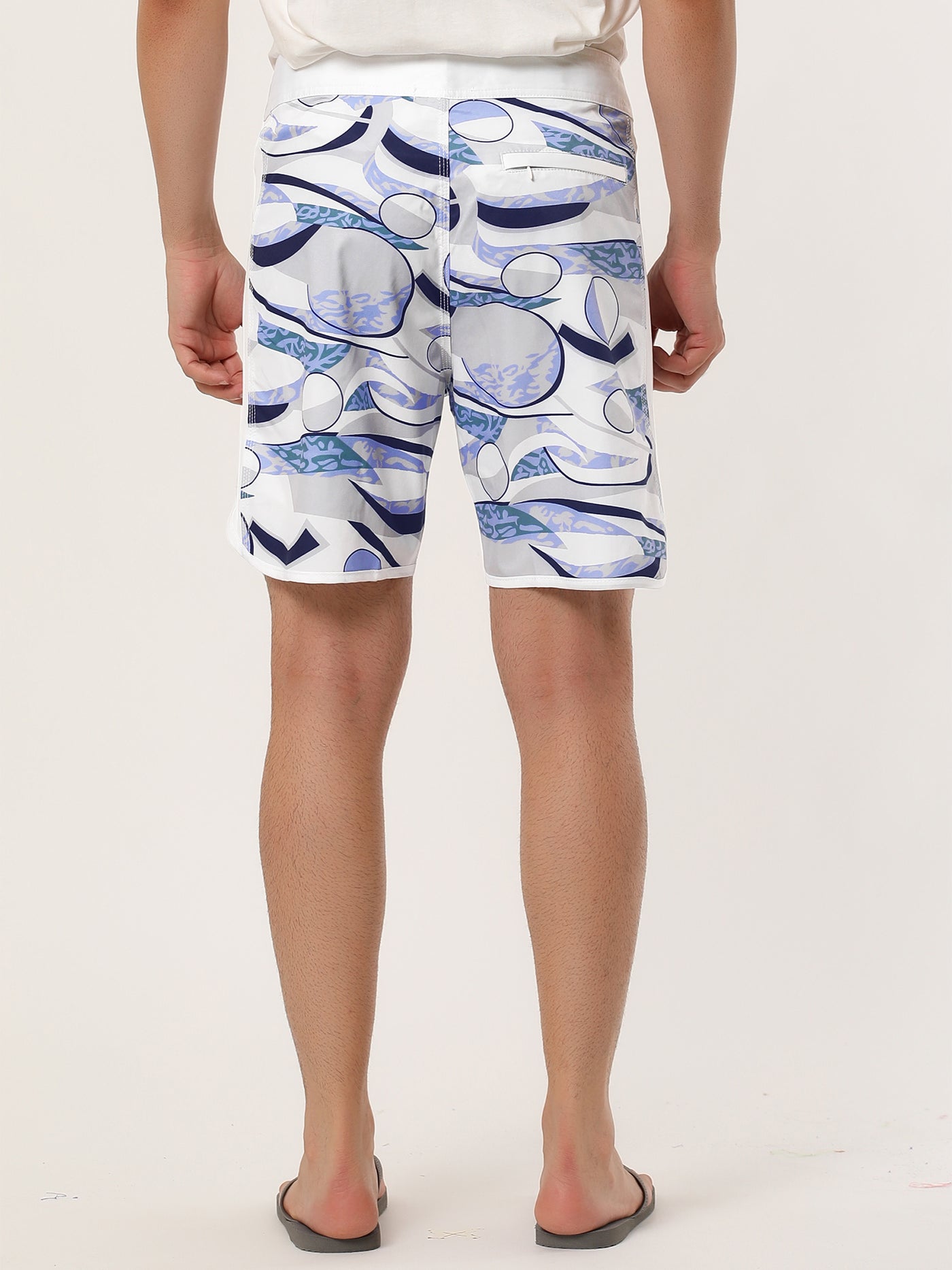 Bublédon Chic Summer Hawaiian Printed Beach Board Shorts