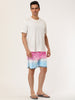 Casual Summer Print Color Block Beach Board Shorts