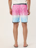 Casual Summer Print Color Block Beach Board Shorts