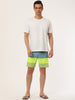 Casual Summer Print Color Block Beach Board Shorts
