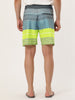 Casual Summer Print Color Block Beach Board Shorts