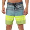 Casual Summer Print Color Block Beach Board Shorts