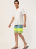 Casual Summer Print Color Block Beach Board Shorts