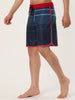 Casual Summer Print Color Block Beach Board Shorts