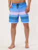 Casual Summer Print Color Block Beach Board Shorts