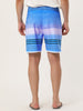 Casual Summer Print Color Block Beach Board Shorts