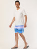 Casual Summer Print Color Block Beach Board Shorts