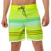 Casual Summer Print Color Block Beach Board Shorts