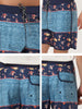 Summer Striped Print Drawstring Beach Board Shorts