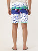Summer Striped Print Drawstring Beach Board Shorts