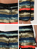 Drawstring Waist Contrast Color Printed Swim Shorts