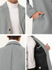 Gifts for Men Notched Lapel Single Breasted Long Trench Winter Coat