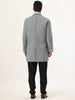 Gifts for Men Notched Lapel Single Breasted Long Trench Winter Coat