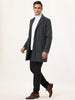 Gifts for Men Notched Lapel Single Breasted Long Trench Winter Coat