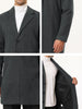 Gifts for Men Notched Lapel Single Breasted Long Trench Winter Coat