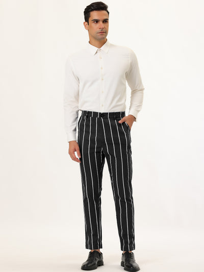 Skinny Flat Front Business Suit Trousers Pencil Pants