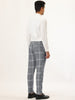 Casual Flat Front Checked Printed Business Trousers