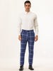 Casual Flat Front Checked Printed Business Trousers