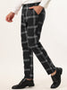 Casual Flat Front Checked Printed Business Trousers