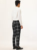 Casual Flat Front Checked Printed Business Trousers