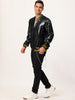 Sequin Varsity Long Sleeve Zipper Bomber Jacket