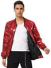 Sequin Varsity Long Sleeve Zipper Bomber Jacket
