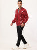 Sequin Varsity Long Sleeve Zipper Bomber Jacket