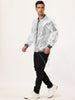 Sequin Varsity Long Sleeve Zipper Bomber Jacket