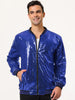 Sequin Varsity Long Sleeve Zipper Bomber Jacket