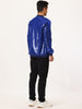 Sequin Varsity Long Sleeve Zipper Bomber Jacket