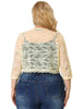 Knit H Line Collarless 3/4 Sleeve Bolero