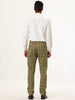 Casual Flat Front Check Business Dress Plaid Pants