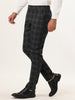 Casual Flat Front Check Business Dress Plaid Pants