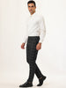 Casual Flat Front Check Business Dress Plaid Pants