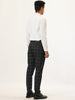 Casual Flat Front Check Business Dress Plaid Pants