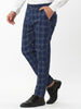 Casual Flat Front Check Business Dress Plaid Pants