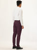 Casual Flat Front Check Business Dress Plaid Pants