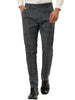 Casual Flat Front Check Business Dress Plaid Pants